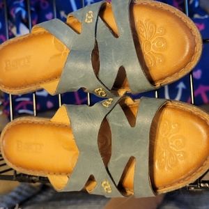 Sandals leather blue Bjorn